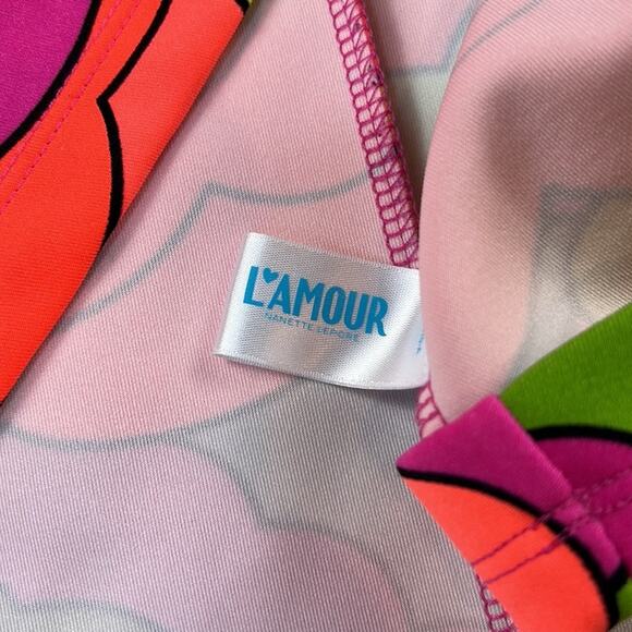 L'amour Nanette Lapore neon clouds fit and flare dress, size small - Picture 8 of 9